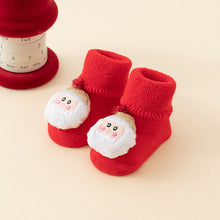 Load image into Gallery viewer, Baby Socks Christmas Newborn For Baby Boys/Girls Christmas Floor Socks Anti-Slip Baby Step Socks For Baby Kids
