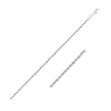 Load image into Gallery viewer, 2.0mm 14k White Gold Light Rope Chain

