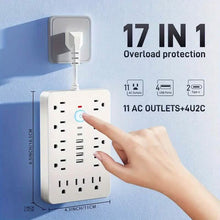 Load image into Gallery viewer, 17-in-1 Power Strip with Overload Protection
