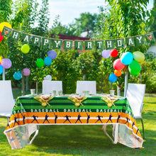 Load image into Gallery viewer, 171-Pieces: Baseball Birthday Party Disposable Dinnerware Set
