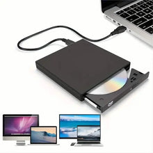 Load image into Gallery viewer, External CD/DVD Drive – USB 3.0 Slim Portable CD-RW/DVD-RW Burner for PC &amp; Laptop
