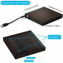 Load image into Gallery viewer, External CD/DVD Drive – USB 3.0 Slim Portable CD-RW/DVD-RW Burner for PC &amp; Laptop

