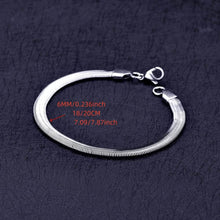 Load image into Gallery viewer, 6mm Stainless Steel Snake Chain Bracelet – Unisex
