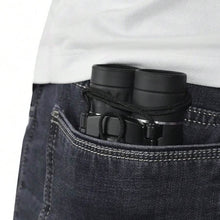 Load image into Gallery viewer, High Powered Mini Pocket Binoculars 10x25 with Phone Adapter – Compact, Lightweight, Portable – Black
