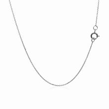 Load image into Gallery viewer, 14k White Gold Diamond Cut Cable Link Chain 0.7mm
