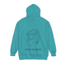 Load image into Gallery viewer, Explore Your Uniqueness Hoodie, Garment-Dyed Unisex Hoodie, Cozy Gift for Explorers, Comfortable Everyday Wear, Perfect for All Occasions
