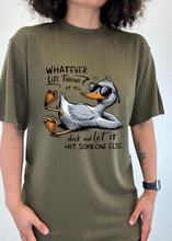 Load image into Gallery viewer, Whatever Life Throws at You Funny Unisex Bamboo/Cotton Graphic T-Shirt
