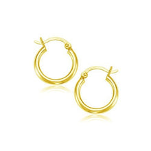 Load image into Gallery viewer, 10k Yellow Gold Polished Hoop Earrings (15 mm)
