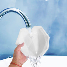 Load image into Gallery viewer, 1/8 Cavity 3D Diamond Love Heart Shape Mold Silicone Chocolate Cookie Muffin Baking Tool Sponge Mousse Dessert Cake Decorating Diamond Heart Love Shape Silicone Mousse Cake Dessert Chocolate Molds Tray White Red
