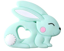 Load image into Gallery viewer, Baby Teether Silicone Rabbit Food Grade Bunny Teether Nursing Teething  Accessories Silicone Animal Teether For Kids and Baby

