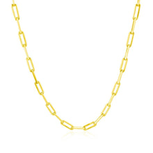 Load image into Gallery viewer, 18K Yellow Gold Paperclip Chain (2.50 mm)
