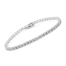 Load image into Gallery viewer, 14K White Gold 5.00 Cttw Prong Set Lab Grown Round Diamond Classic Tennis Bracelet (F-G Color, VS2-SI1 Clarity) - 7.25"
