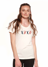 Load image into Gallery viewer, XOXO Women's Bamboo Sleeve Scoop Neck Graphic T-Shirt

