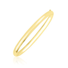 Load image into Gallery viewer, 10k Yellow Gold Dome Style Shiny Bangle
