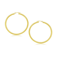 Load image into Gallery viewer, 14k Yellow Gold Polished Hoop Earrings (3x30mm)
