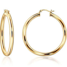 Load image into Gallery viewer, S925 50mm Solid Hoop Earrings for Women
