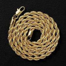 Load image into Gallery viewer, 18K Gold European Classic Twist Necklace + Bracelet
