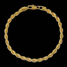 Load image into Gallery viewer, 18K Gold European Classic Twist Necklace + Bracelet
