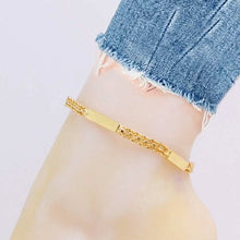 Load image into Gallery viewer, 18K-Gold-Filled Bismark/Bar Anklet
