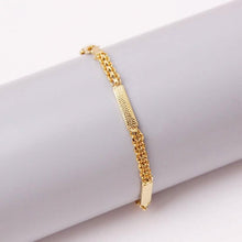 Load image into Gallery viewer, 18K-Gold-Filled Bismark/Bar Anklet

