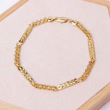 Load image into Gallery viewer, 18K-Gold-Filled Bismark/Bar Anklet
