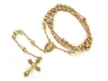 Load image into Gallery viewer, 18K Gold Plated Diamond Cut Rosary
