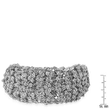 Load image into Gallery viewer, 18k White Gold Braided Bracelet
