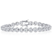 Load image into Gallery viewer, 18K White Gold Plated Tennis Bracelets
