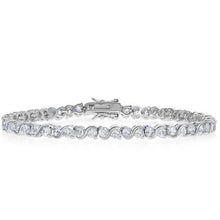 Load image into Gallery viewer, 18K White Gold Plated Tennis Bracelets
