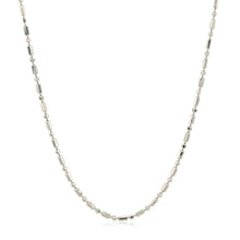 Load image into Gallery viewer, 14k White Gold Diamond-Cut Alternating Bead Chain 1.5mm
