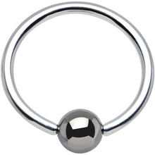 Load image into Gallery viewer, 16G 7/16 Hematite Bead BCR Captive Ring
