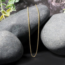 Load image into Gallery viewer, 14k Yellow Gold Round Box Chain 1.35 mm
