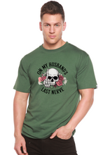 Load image into Gallery viewer, On My Husbands Last Nerve Sublimation Unisex Bamboo/Cotton Graphic T-Shirt
