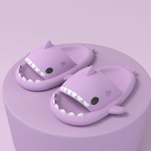 Load image into Gallery viewer, New Men and Women Summer Slippers Lovely Shark Shape Slides Outdoor Women Shoes Flip Flops Lightweight Open Toe Beach Pool Slides Sandals Shark Shower Slipper
