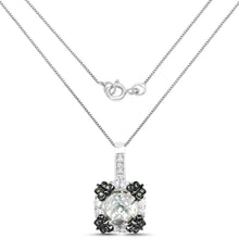 Load image into Gallery viewer, 2.72 Carat Genuine Multi Stones .925 Sterling Silver Pendant

