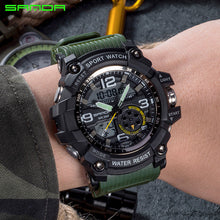 Load image into Gallery viewer, NEW Sport Analog-Digital Watch For Men and Woman  Waterresistant 50M Professional Waterproof Quartz Large Dial Military Wristwatches  With Night Mode
