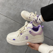 Load image into Gallery viewer, Fashion Spring Womens Sneakers Lace Up Casual Shoes Breathable Comfortable Women's Casual Flats Elegant Soft Walking Sneakers Elegant Soft Design
