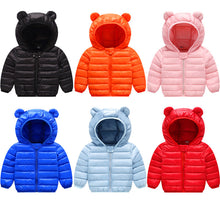 Load image into Gallery viewer, Modern Jacket Autumn Winter Baby Girls Jacket For Baby Coat Kids Warm Hooded Outerwear For Baby Boys Clothes Newborn Jacket
