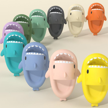 Load image into Gallery viewer, New Men and Women Summer Slippers Lovely Shark Shape Slides Outdoor Women Shoes Flip Flops Lightweight Open Toe Beach Pool Slides Sandals Shark Shower Slipper
