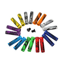 Load image into Gallery viewer, Durable Anti Slip Scooter Grips Soft Bike Handlebar Grips Anti-Slip Bicycle Grips Freestyle Cycling Grips Race Mountain Bike Handlebar Grips Single Lock-On Ring Collar Bicycle Handle Bar
