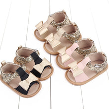 Load image into Gallery viewer, Baby Kids Girl Sandals Pre Walker Newborn PU Leather Soft Sole Shoes Bowknot Girls Shoes
