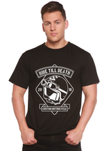 Load image into Gallery viewer, Ride Till Death Spun Bamboo® Men's Bamboo Viscose/Organic Cotton Short Sleeve Graphic T-Shirt
