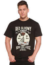 Load image into Gallery viewer, Red Gloomy Spun Bamboo® Men's Bamboo Viscose/Organic Cotton Short Sleeve Graphic T-Shirt
