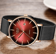 Load image into Gallery viewer, Men's Elegant  Watch With Stainless Steel Straps And Special Date Display Excellent Look Unique Design Perfect Gift

