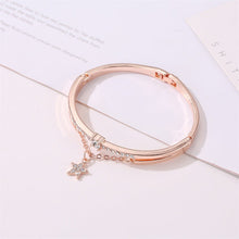 Load image into Gallery viewer, Rose Gold Stainless Steel Bracelets &amp; Bangles Female Heart Forever Love Charm Bracelet For Women
