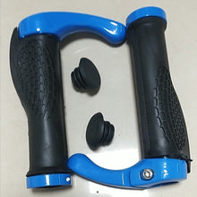 Load image into Gallery viewer, Bicycle Grip Handlebar End Cap Aluminium Alloy Lock Mountain Handle Bar Grip Bike Anti-Skid Rubber Bicycle Skid-Proof Grips New Generation Bike Handlebar Grip Soft Gel Inserts Shock Resistance Ergonomics Comfort Design
