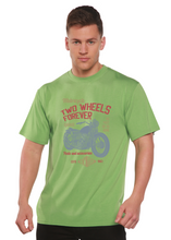 Load image into Gallery viewer, Two Wheels Forever Men's Bamboo Viscose/Organic Cotton Short Sleeve Graphic T-Shirt
