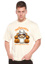 Load image into Gallery viewer, Halloween Hauntingly Good Times Day Men's Bamboo Viscose/Organic Cotton Short Sleeve Graphic T-Shirt
