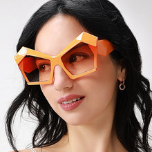 Load image into Gallery viewer, Oversized Square Cateye Polarized Sunglasses Big Trendy Style Fashionable Personality Big Frame Sunglasses New Fashionable &amp; Popular Street Style Sunglasses For Women
