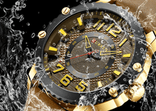 Load image into Gallery viewer, Men's Waterproof  Sport Watch With Leather  Belts  And Large Numbers Details Unique Design Perfect Gift
